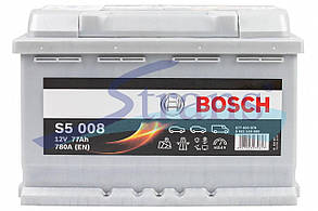 Акумулятор Bosch 12 V 77 Ah 780A R+ S5 278*175*190Mm B13 0092S50080