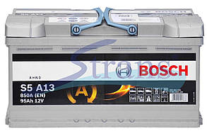 Акумулятор Bosch Agm 12V 95Ah 850A R+ S5 A13 353*175*190Mm 0092S5A130