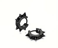 Сережки колечком з шипами Stainless Steel (медична сталь) Діаметр 1,3 см.