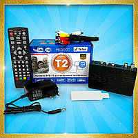 Тюнер Т2. Цифрова приставка T2 Megogo з дисплеєм, Wi-Fi та пультом