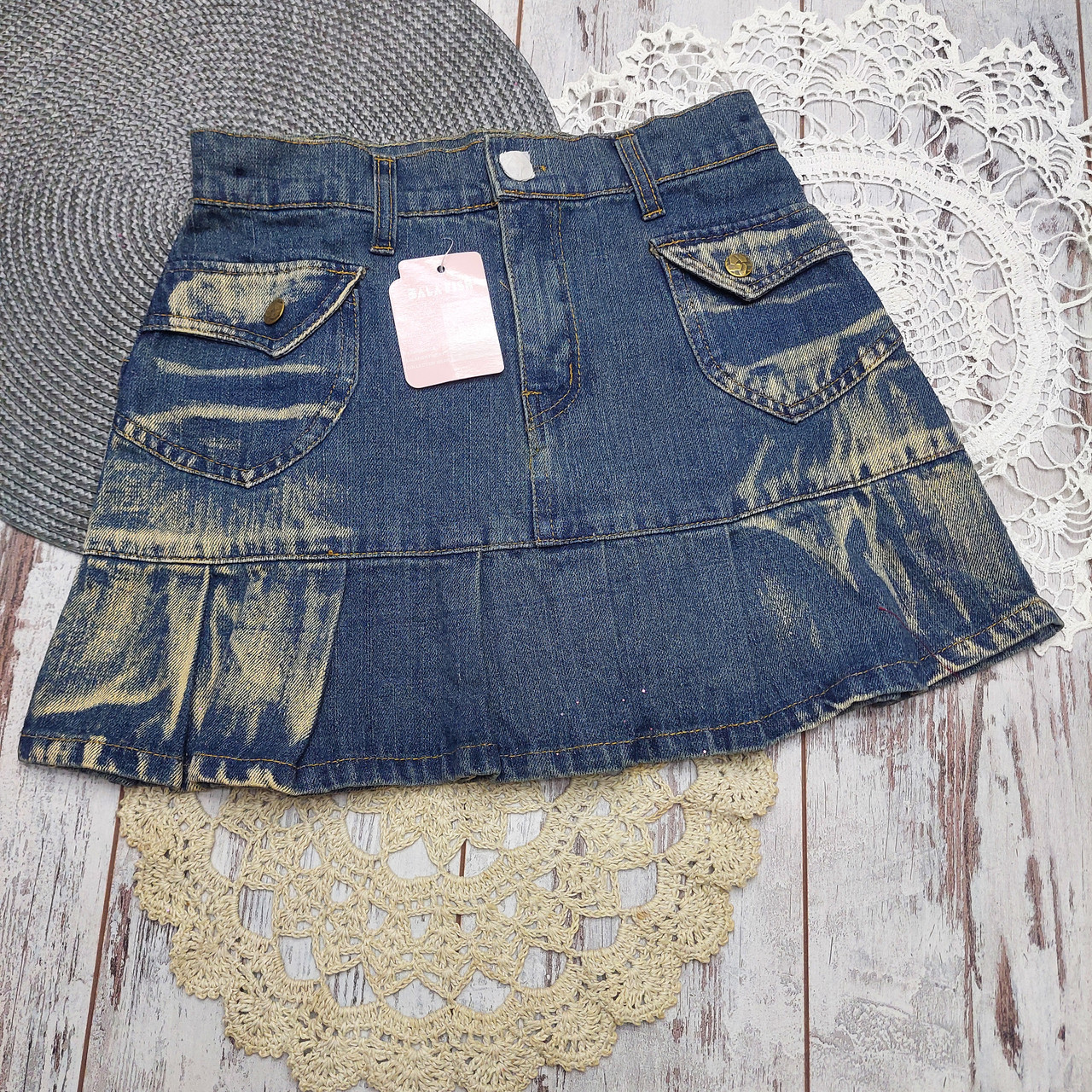 164 14-16 років джинсова спідниця для дівчинки