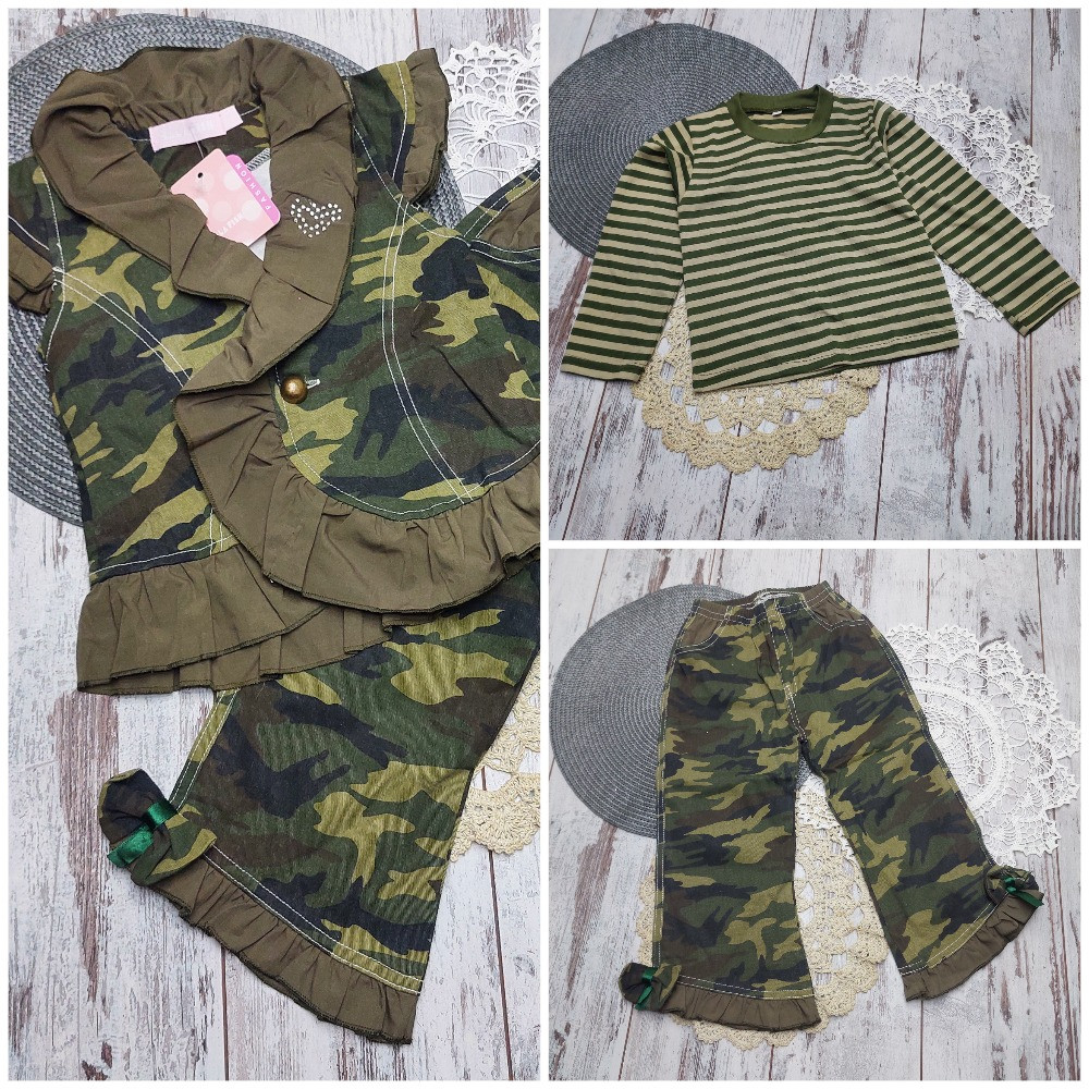 116 5-6 років костюм тематичний трійка жилет штани футболка довгий рукав мілітарі стиль військовий Хакі