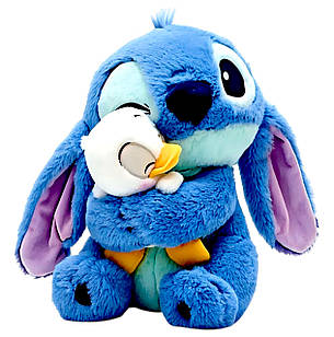 Стіч із качкою 40 см м'яка іграшка дитяча, іграшка-обіймашка Ліло та Стіч на подарунок