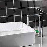 Змішувач для умивальника Frap F1052-55 високий, хром, фото 2