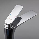 Змішувач для умивальника Frap F1052-55 високий, хром, фото 3