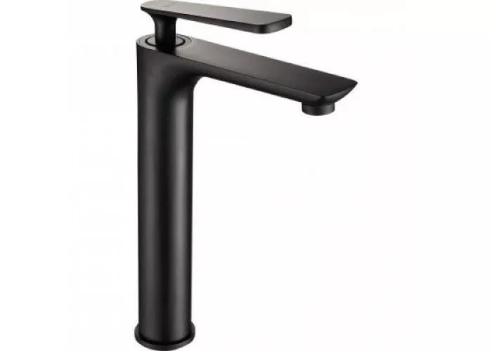 Змішувач для умивальника Frap F1052-57 високий, чорний, фото 1