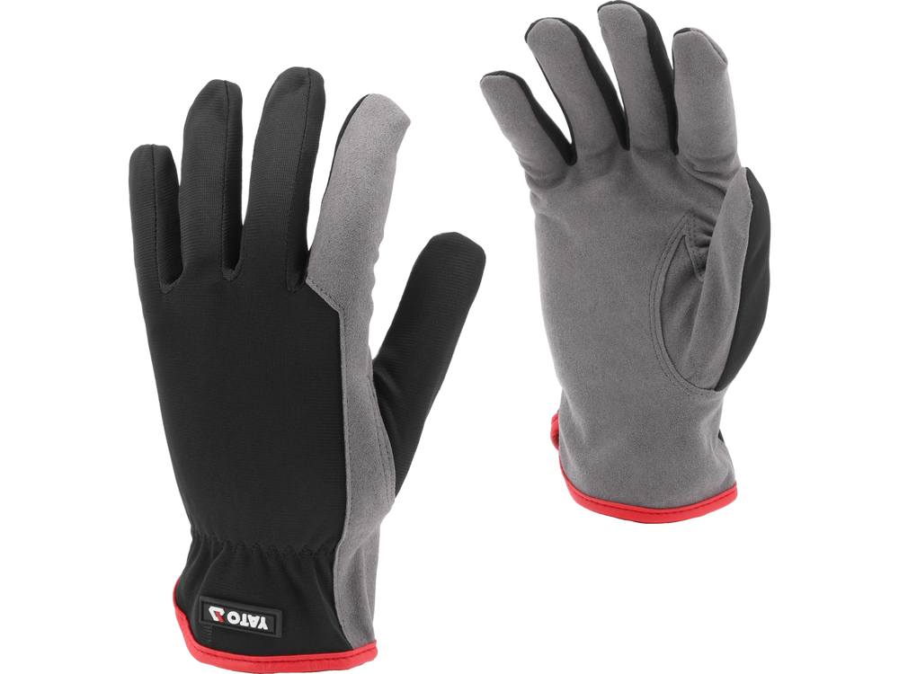 Робочі рукавички із синтетичної шкіри YATO YT-74673, розмір 9, фото 1