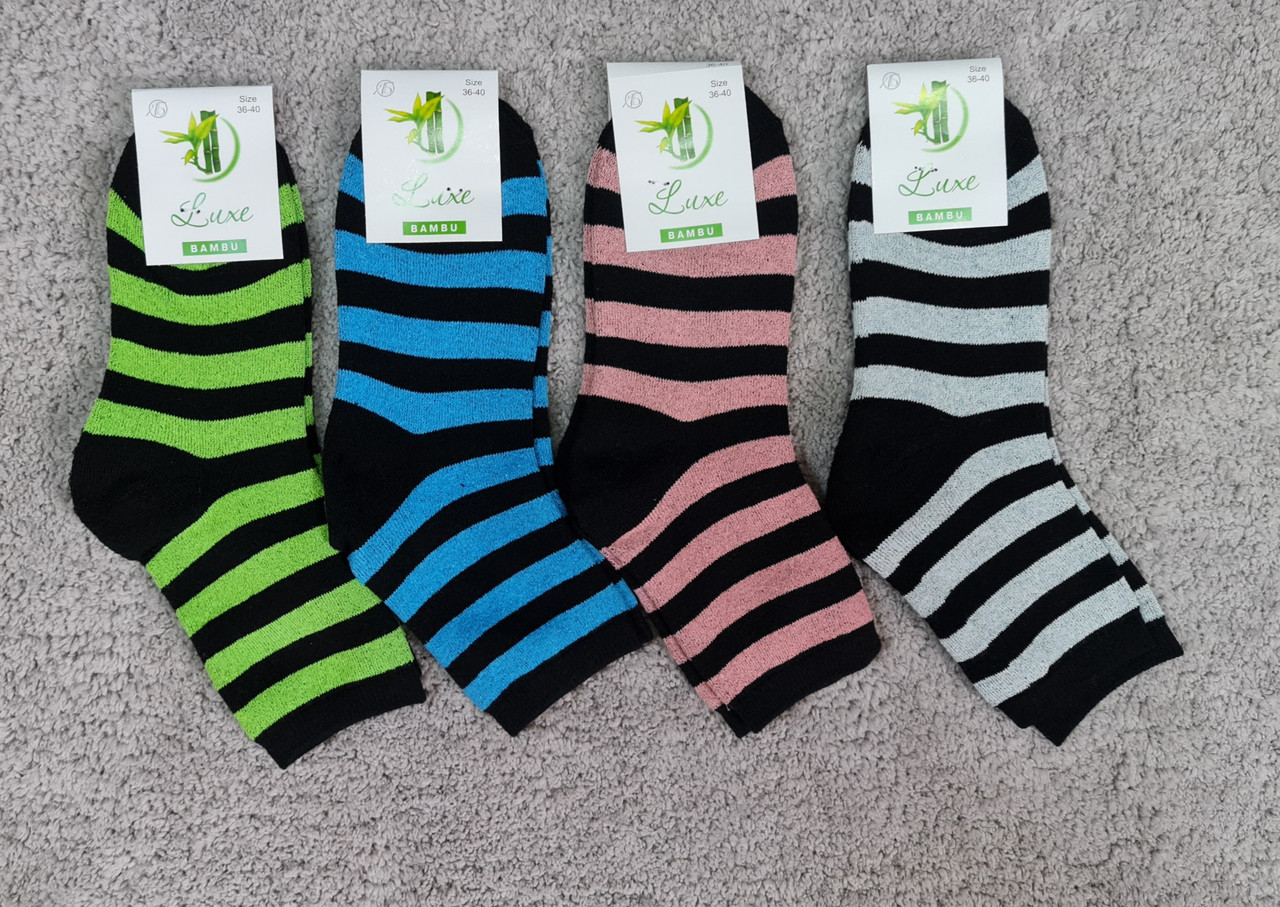 Шкарпетки жіночі махрові теплі у смужку