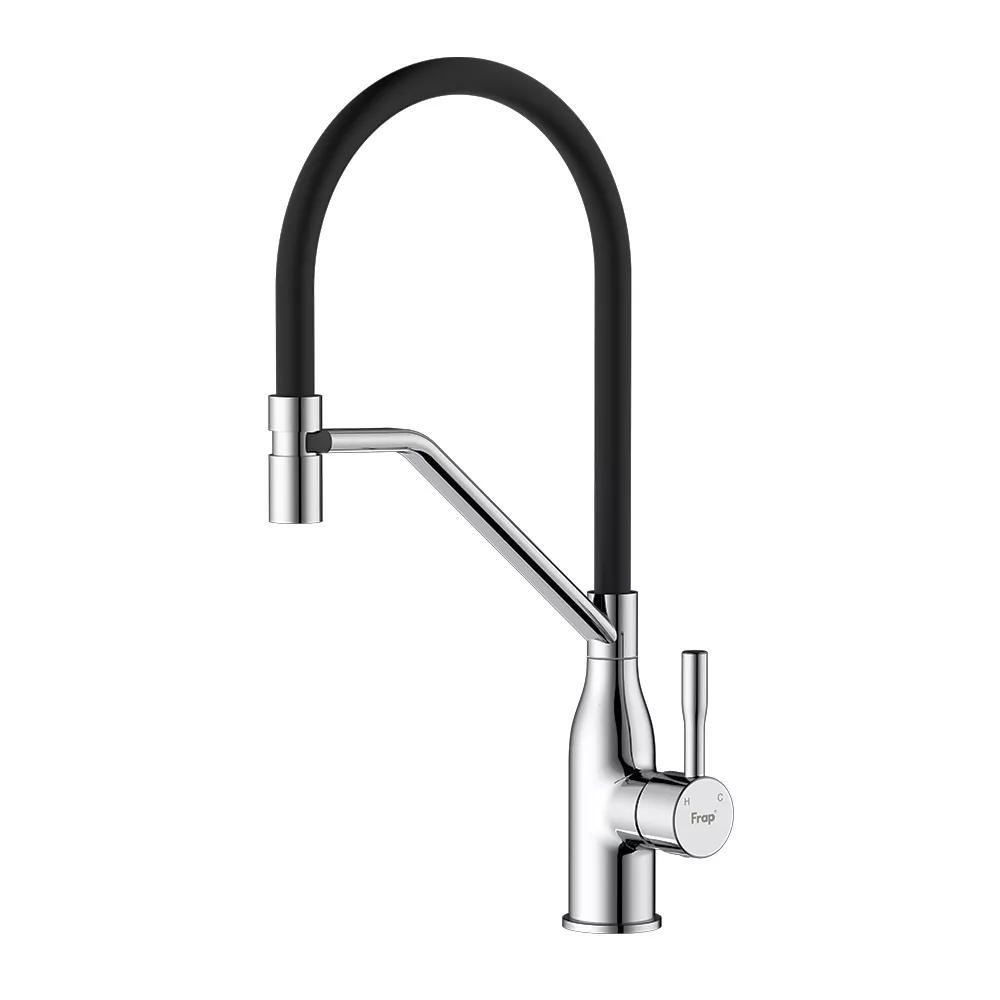 Змішувач для кухні FRAP F4497, гнучкий вилив, хром, фото 1