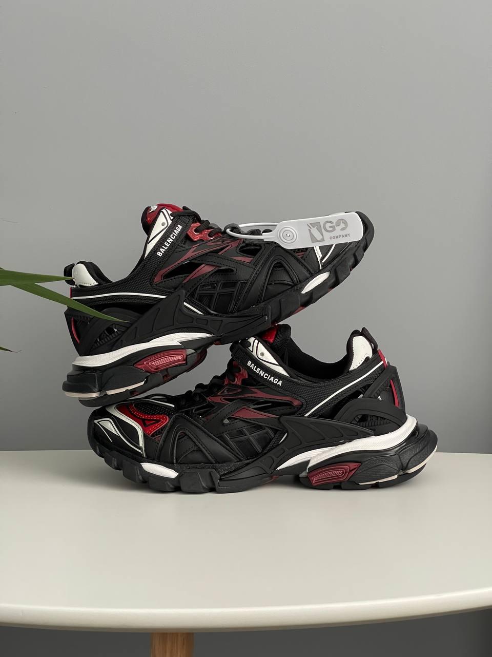 Кросівки чоловічі чорні Balenciaga Track 2 Black Red (21611), фото 1
