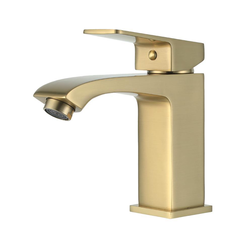 Змішувач для умивальника Frap F1076-3 Матове золото, фото 1