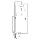 Душова система FRAP F2476-3, 3 функції Матове золото, фото 5