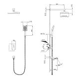 Душова система прихованного монтажу Frap F7176-3 Матове золото, фото 5