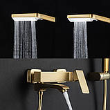 Змішувач для ванни Frap F3276-3 Матове золото, фото 2