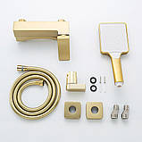 Змішувач для ванни Frap F3276-3 Матове золото, фото 3