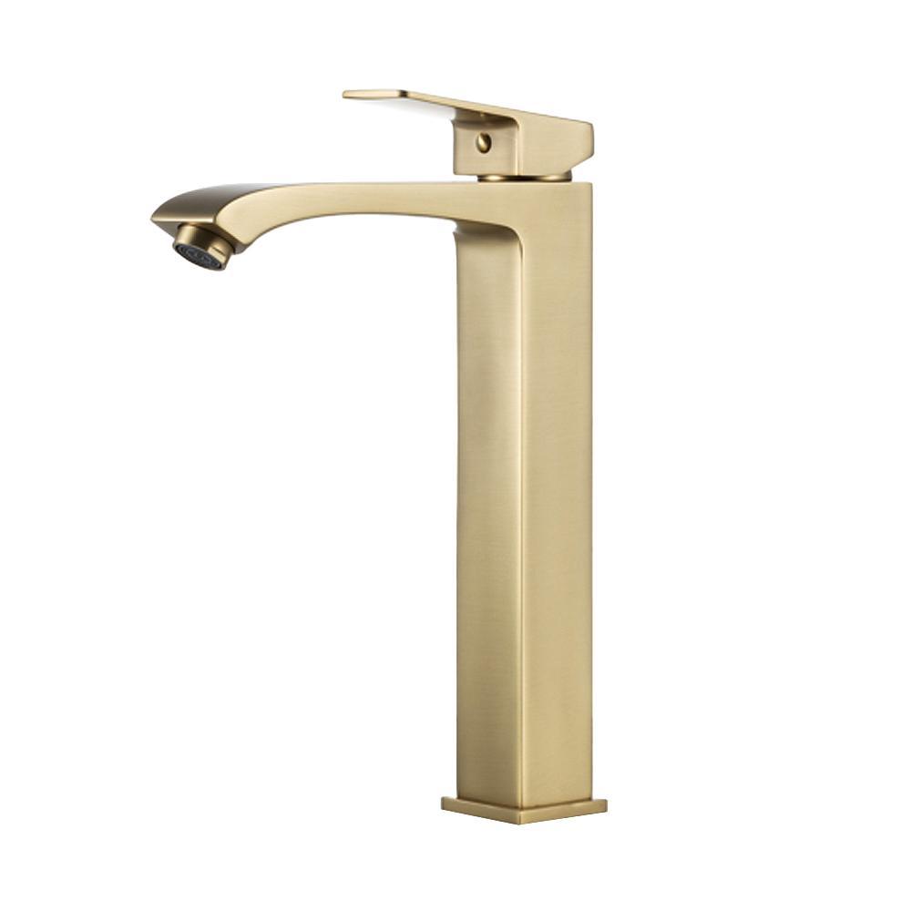 Змішувач для умивальника Frap F1076-23 Матове золото, фото 1