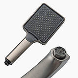 Змішувач для ванни FRAP F3276-9, збройова сталь, фото 4