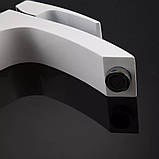 Змішувач для умивальника GAPPO G1007-18, білий/хром, фото 3