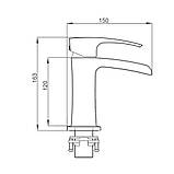 Змішувач для умивальника GAPPO G1007-30, білий/хром, фото 6