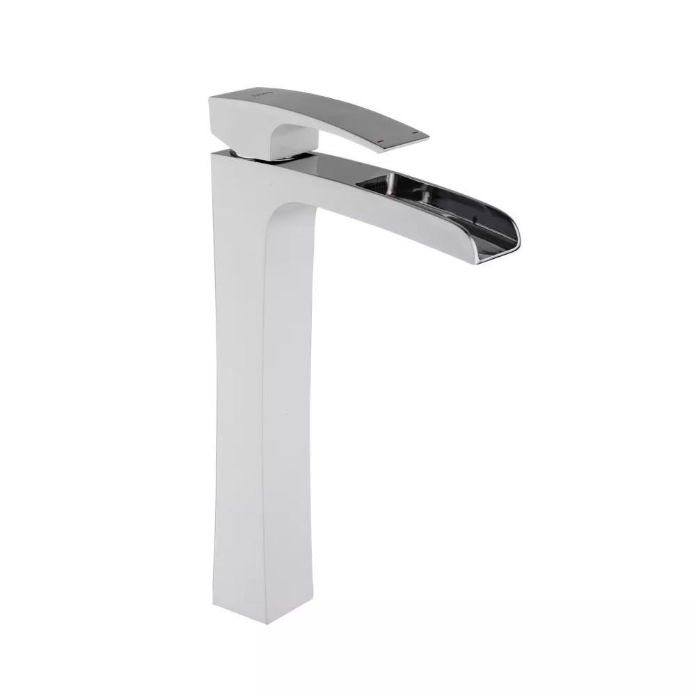 Змішувач для умивальника GAPPO G1007-31, білий/хром, фото 1