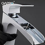 Змішувач для умивальника GAPPO G1007-31, білий/хром, фото 5