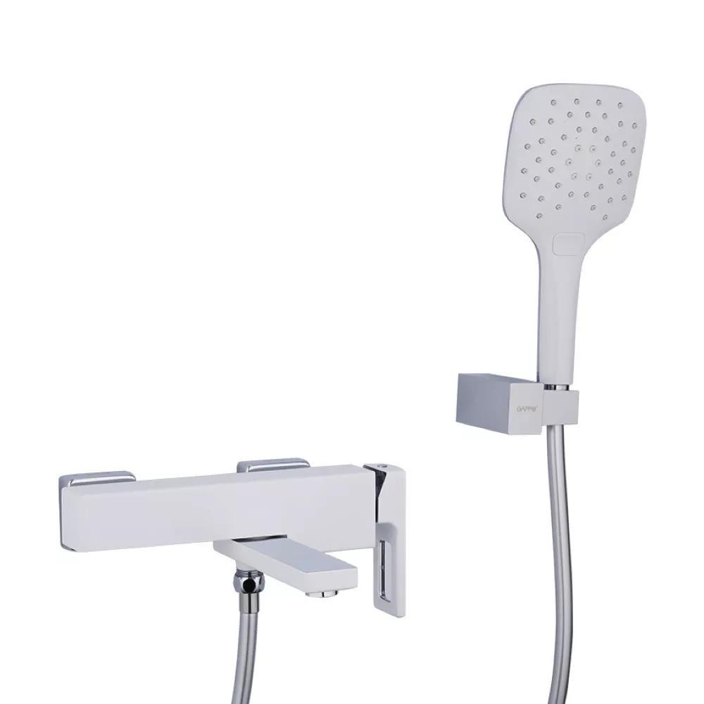 Змішувач для ванни GAPPO G3217-8, білий/хром, фото 1