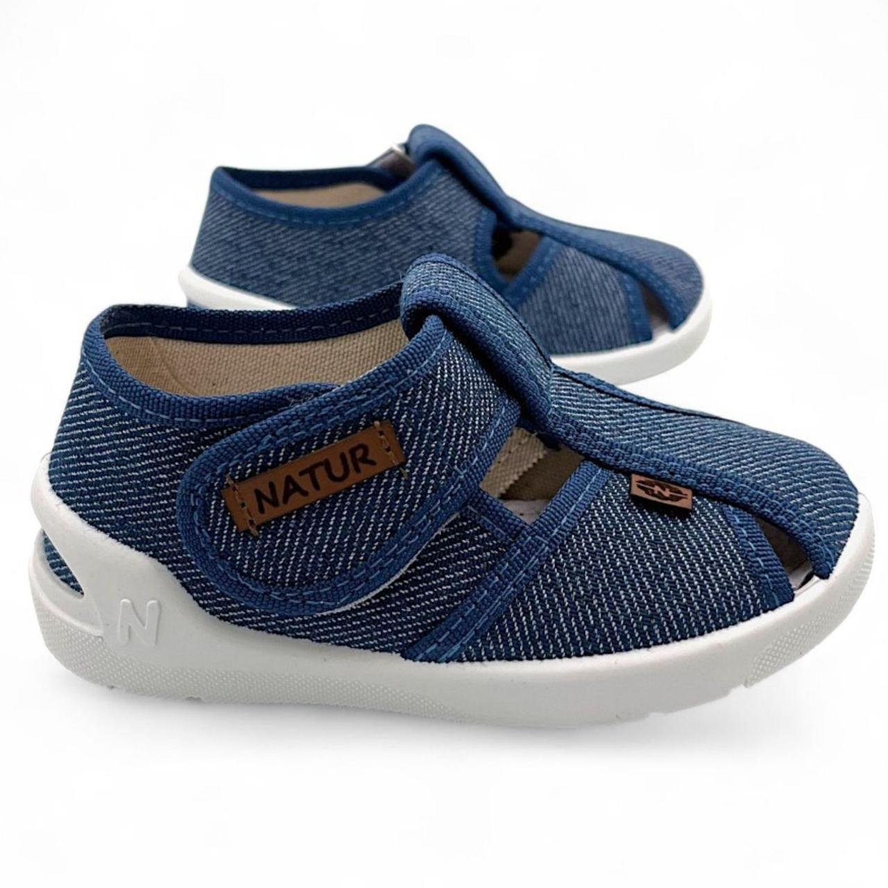 Дитячі текстильні капці для хлопчика Waldi  24р, 15.5см, фото 1