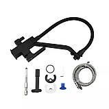 Змішувач для кухні на дві води GAPPO G4317-6 з гнучким виливом, чорний, фото 4