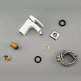 Змішувач для біде GAPPO G5007-8, білий/хром, фото 3