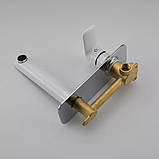 Змішувач для умивальника GAPPO G1048-22, білий/хром, фото 6