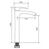 Змішувач для умивальника GAPPO G1007-11, хром, фото 4