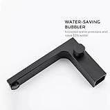 Змішувач для ванни на борт GAPPO G1117-6, чорний, фото 5