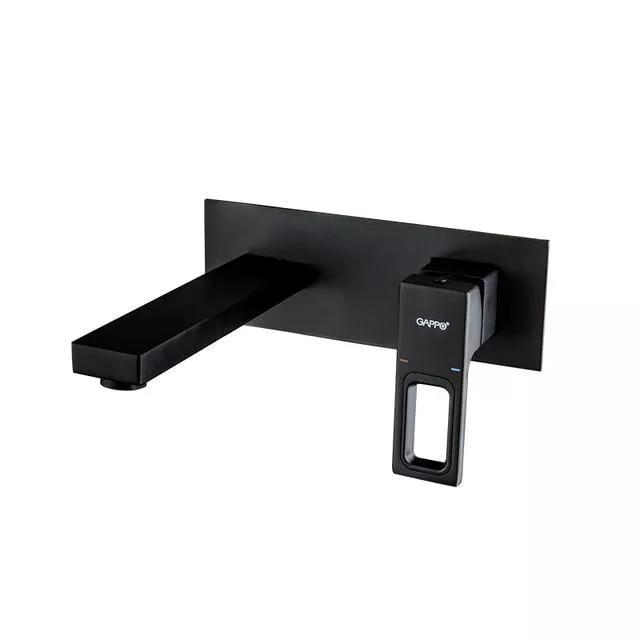 Змішувач для умивальника GAPPO G1017-16, чорний, фото 1