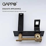 Змішувач для умивальника GAPPO G1017-16, чорний, фото 4