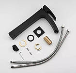 Змішувач для умивальника GAPPO G1007-16, чорний, фото 3