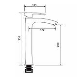 Змішувач для умивальника GAPPO G1007-16, чорний, фото 4