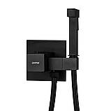 Гігієнічний душ GAPPO G7207-60 із термостатом, чорний, фото 2