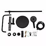 Душова система з термостатом GAPPO G2403-56, вилив - перемикач на лійку 3 режими, чорний/хром, фото 5