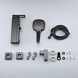 Змішувач для ванни GAPPO G3217-9, збройова сталь, фото 6