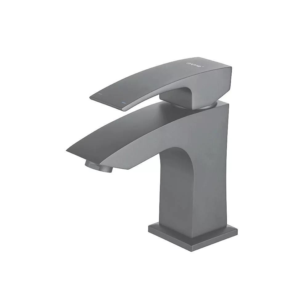 Змішувач для умивальника GAPPO G1007-91, збройова сталь, фото 1