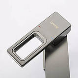 Змішувач для умивальника GAPPO G1017-9, збройова сталь, фото 3