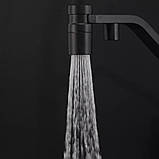 Змішувач для кухні під осмос GAPPO G4395-66 з гнучким виливом, чорний, фото 4