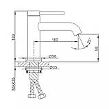 Змішувач для раковини GAPPO G1006-6, чорний, фото 5