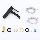 Змішувач для раковини GAPPO G1006-6, чорний, фото 3