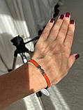 Браслет Hermes помаранчевий / покритя золото 18К, фото 5