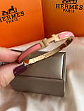 Браслет Hermes покриття золото 18К, фото 3