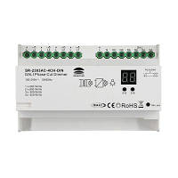 Фазовий димер TRIAC led dimmer 220v з інтерфейсом керування DALI SR-2303AC-4CH-DIN SUNRICHER 22042