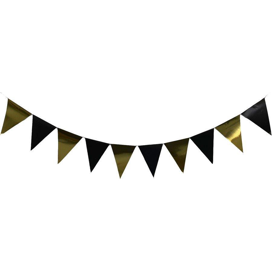 Вимпела чорно-золоті 2 м
