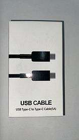 Кабель USB Type-C – USB Type-C, 1 м, 5А, зарядка 10W, чорний