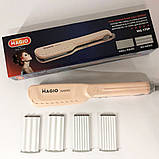 Щипці для волосся MAGIO MG-175P 40 Вт з насадками для гофре, Супер професійний прасок, Щипці для волосся, фото 9